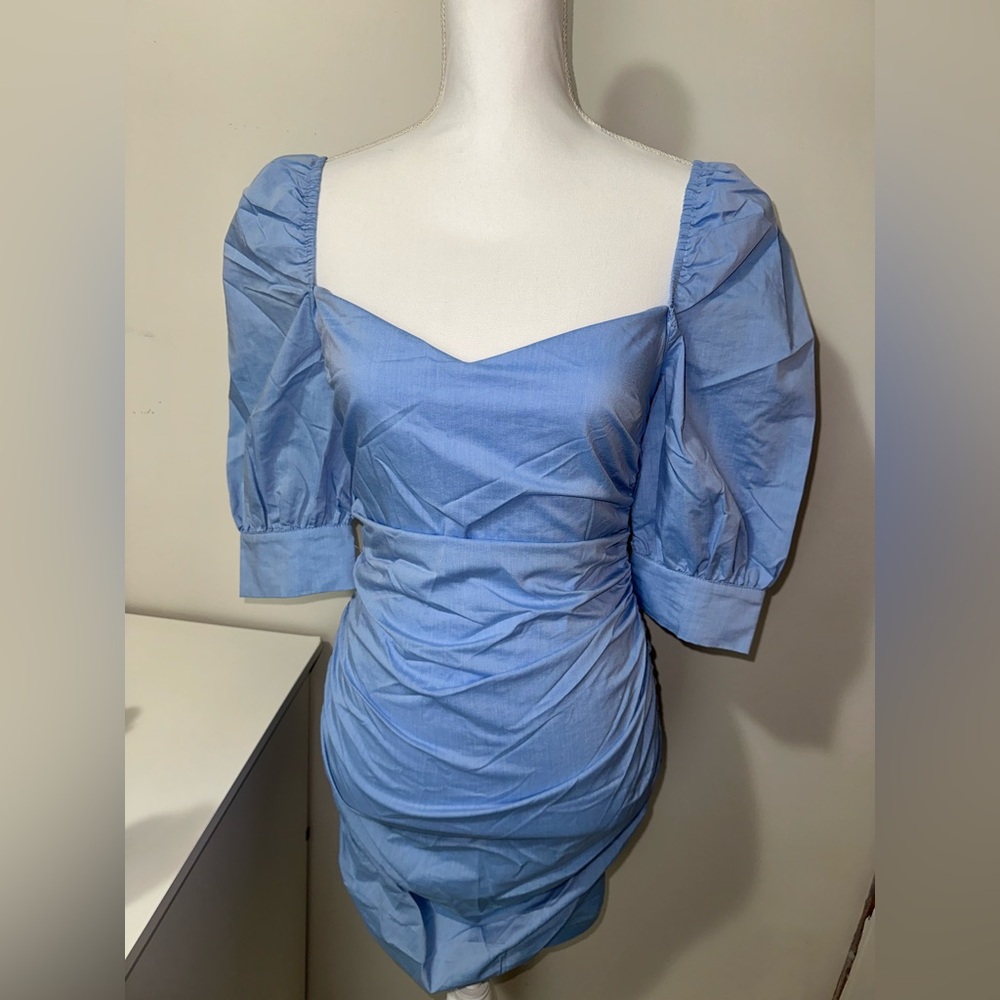 Blue short dress